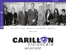 Tablet Screenshot of carillonvisioncare.com